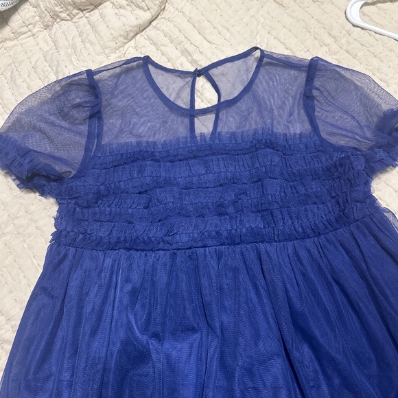 Anthropologie Sheer Ruffled Tulle Mini Dress - Picture 3 of 3
